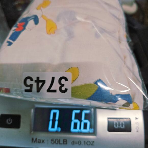 Vintage 60s Disney Mickey Mouse Donald Duck Balloon Crib Toddler Fitted Sheet - Picture 6 of 6